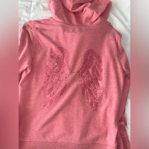 Pink Vintage Victoria Secret Zip Up Hoodie